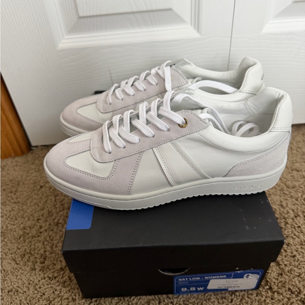 Greats Gat Low Blanco White and Light Gray Sneakers - Picture 4 of 6